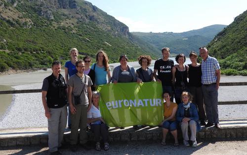 Das EuroNatur Team bei einer Fortbildungsreise in Albanien