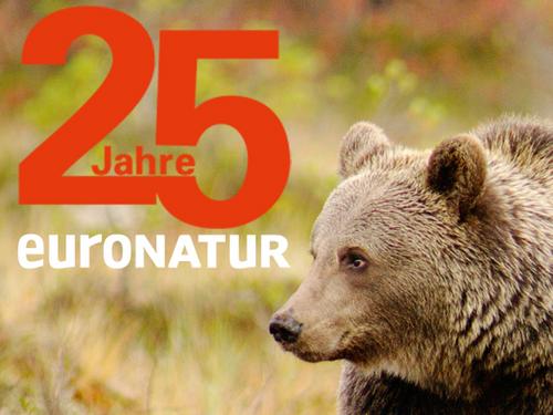 Bär mit Logo 25 Jahre Euronatur