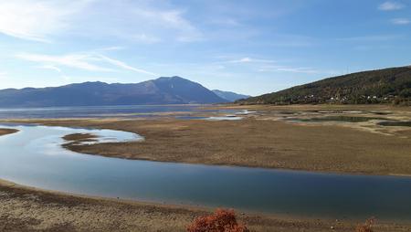 View on lake Busko Blato in the southern part of Livanjsko Polje