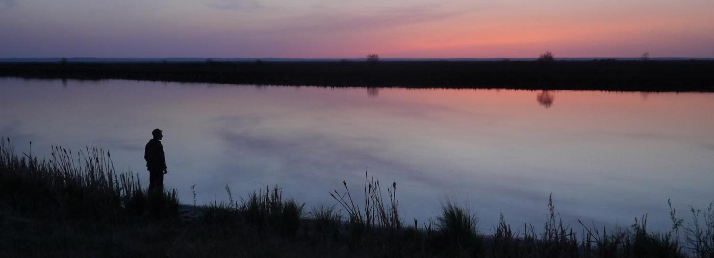 Sonnenuntergang am Wasser