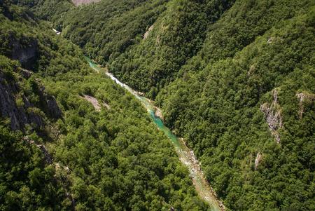 The pristine Komarnica river as it winds through the secluded Komarnica canyon.