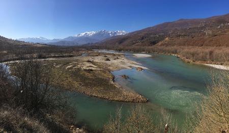 Wild river section in Albania