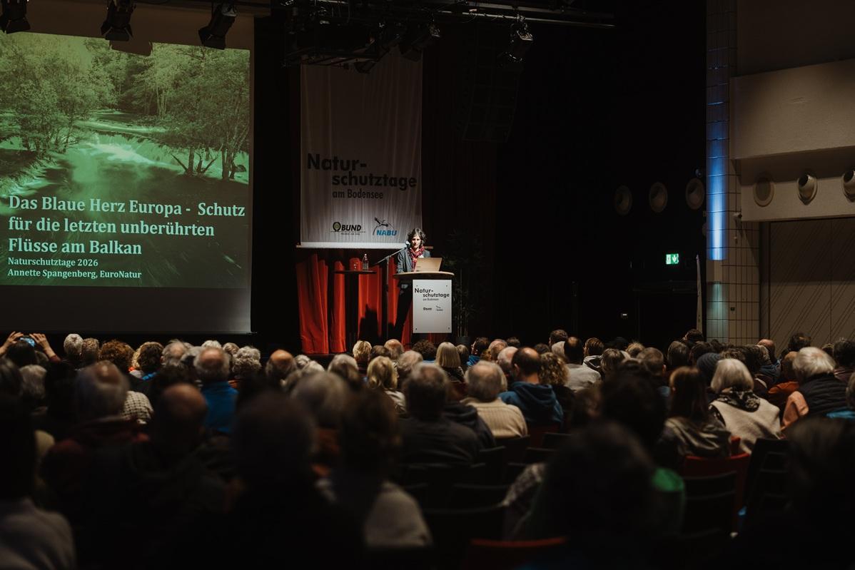 Annette Spangenberg von EuroNatur hält Vortrag im Milchwerk