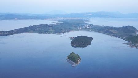 Drone footage of Albanian Narta Lagoon