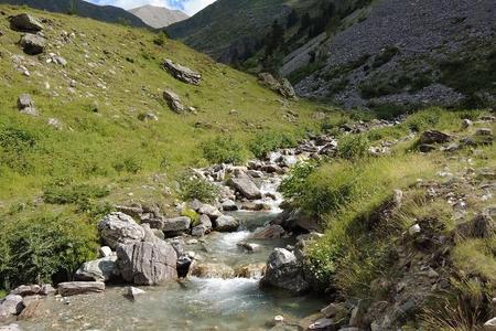 Free flowing river in the mountains