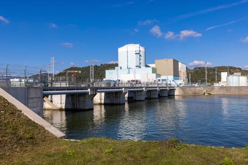 Staudamm an der Save Wasserkraftwerk