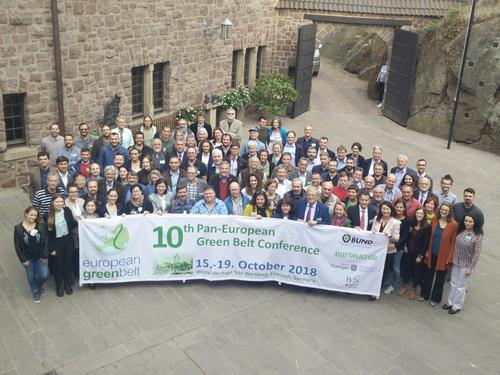 Teilnehmer der 10. Paneuropäischen Grüne-Band-Konferenz auf der Wartburg in Eisenach