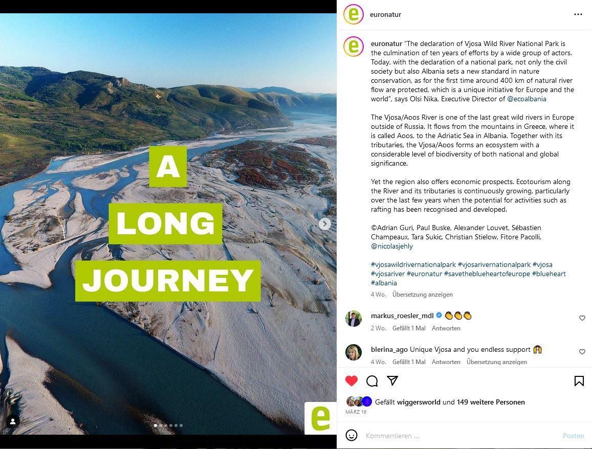 EN Instagram Screenshot EuroNatur Instagram