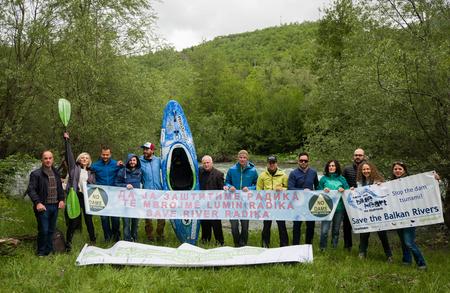 Residents and the Balkan Rivers Tour-Team.