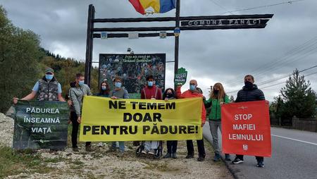 People in Romania are protesting