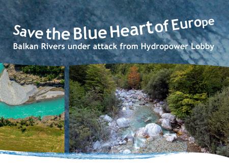 Titelblatt der Broschüre "Save the Blue Heart of Europe"