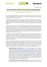 Joint statement of EU environmental organisations