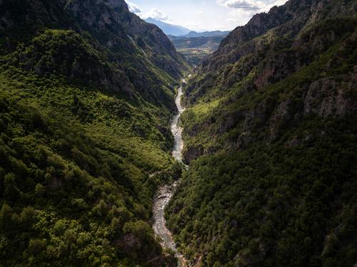Beginn der Vjosa Der Fluss Aoos/Vjosa