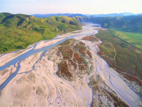 The river Vjosa in Albania