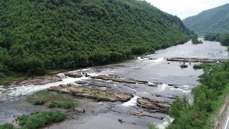 Rapids at a natural river