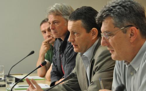 Pressekonferenz mit EuroNatur Geschäftsführer Gabriel Schwaderer