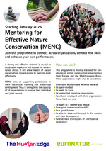 Flyer Mentoring Programme 2025/2026 zum Download (Englisch)