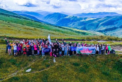 Protest der Umweltbewegung Free Svydovets