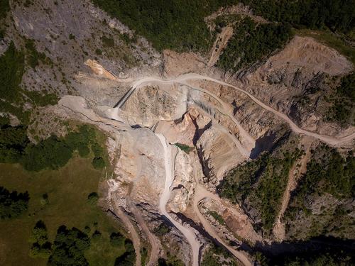 Baustelle Wasserkraftwerk