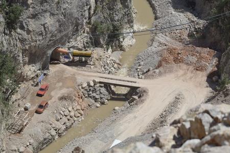 Construction site of a hydro power plant