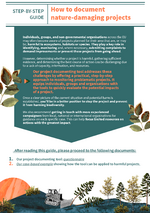 How to document nature-damaging projects