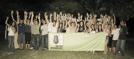 Gruppenbild der Teilnehmer der GEO Tage der Artenvielfalt an der Vjosa