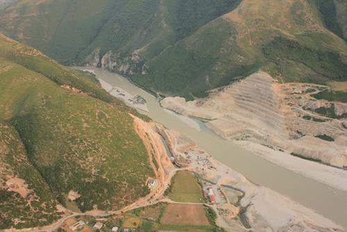 Construction site of the Kalivac dam