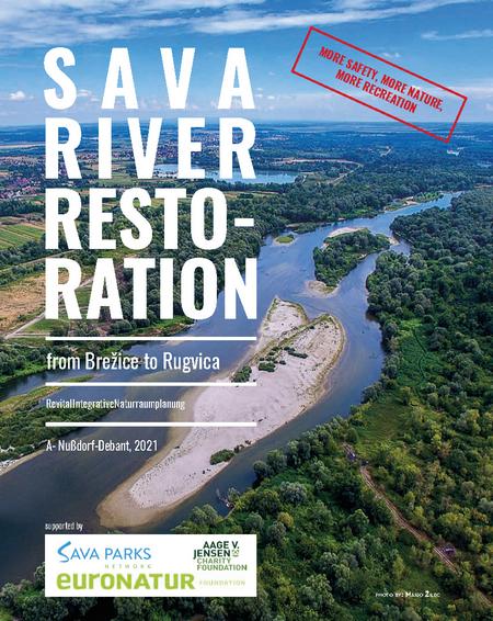 Titelblatt der Studie "Renaturierung der Save – von Brežice bis Rugvica"