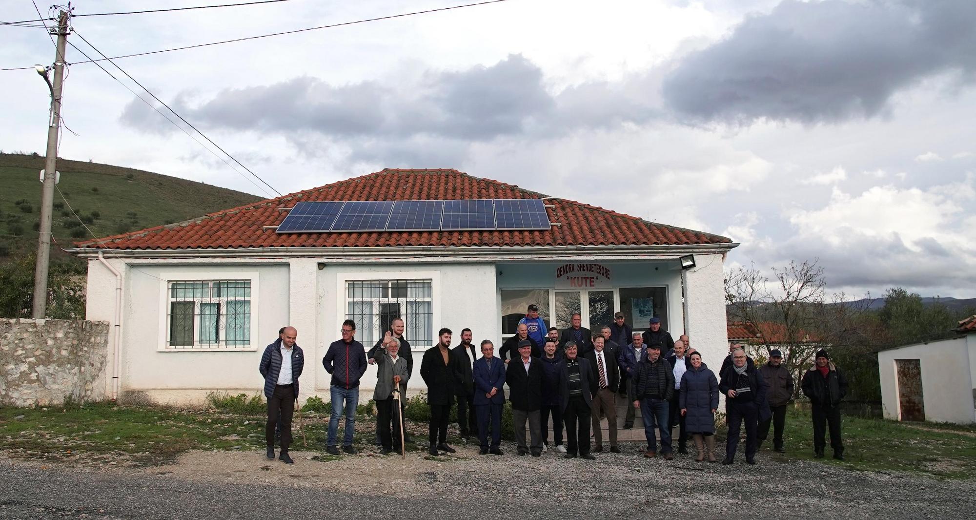 Solar roof in Kutë in Albania