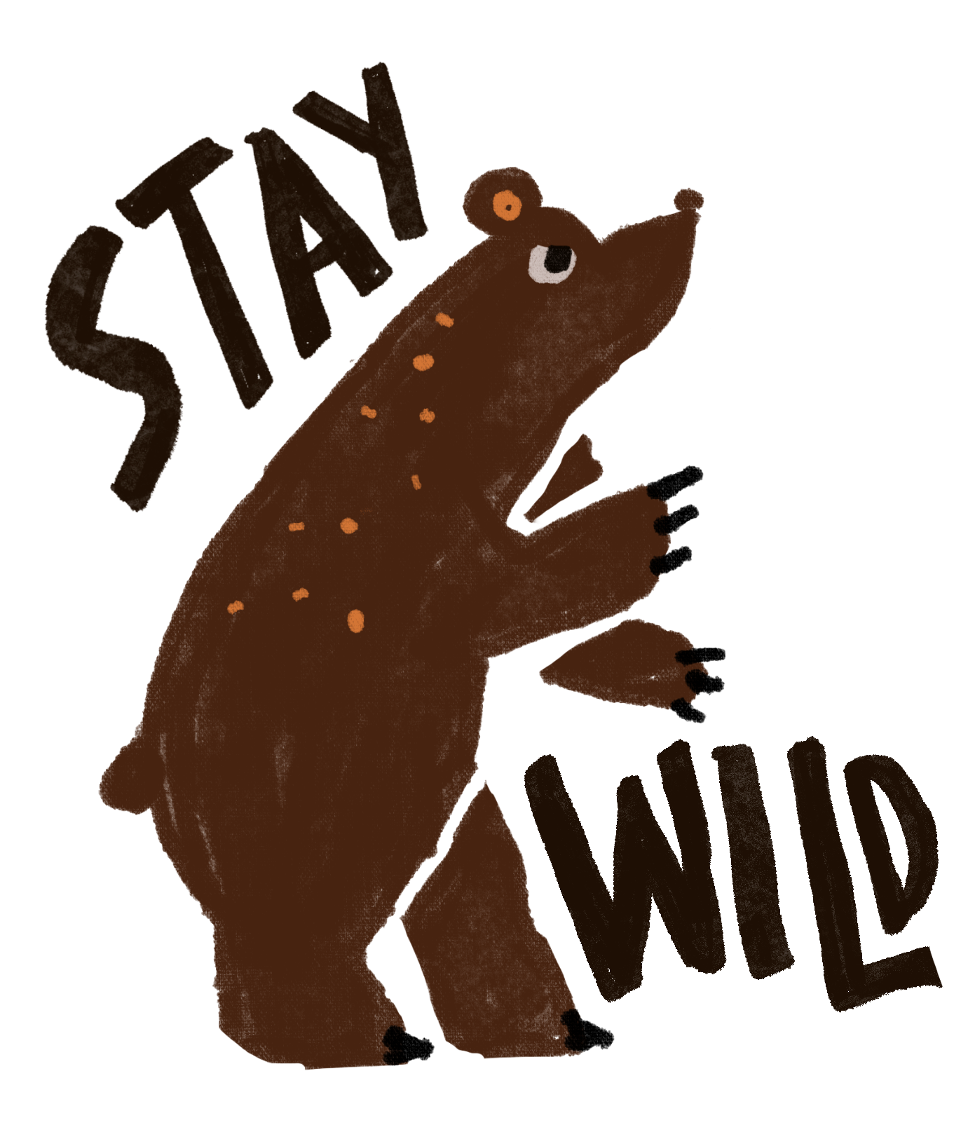 Illustration of a bear LIFE DinPin