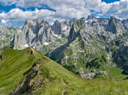 Overwhelming mountain landscape in Montenegro