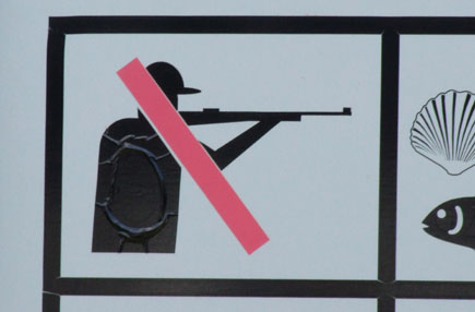 Schild: Jagen verboten