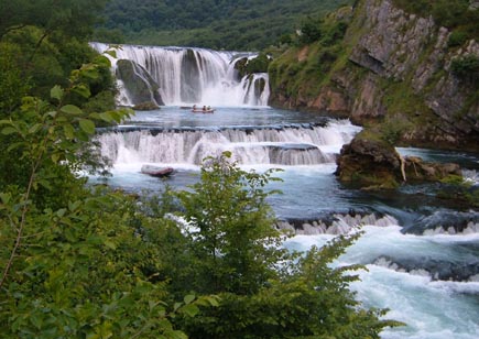 Wasserfälle an der Una