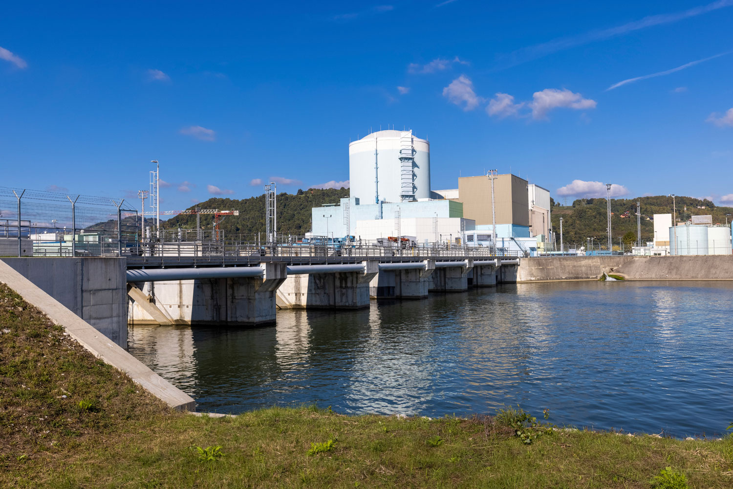 Dam at Sava River Hydropower plant