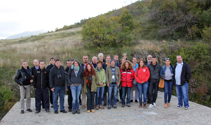 Teilnehmer des Workshops bei einer Exkursion in das Livanjsko Polje.