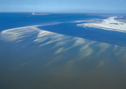 Das Wattenmeer aus der Luft