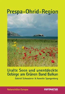 Titelseite des Reiseführers über die Prespa-Ohrid Seenregion