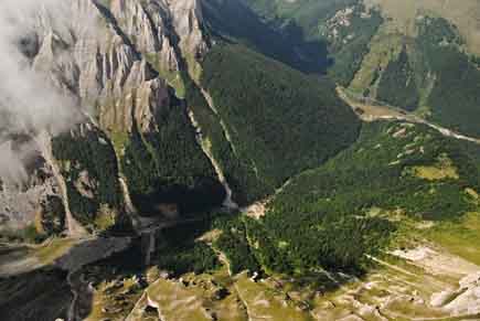 Aerial of the Shar-Planina mountains